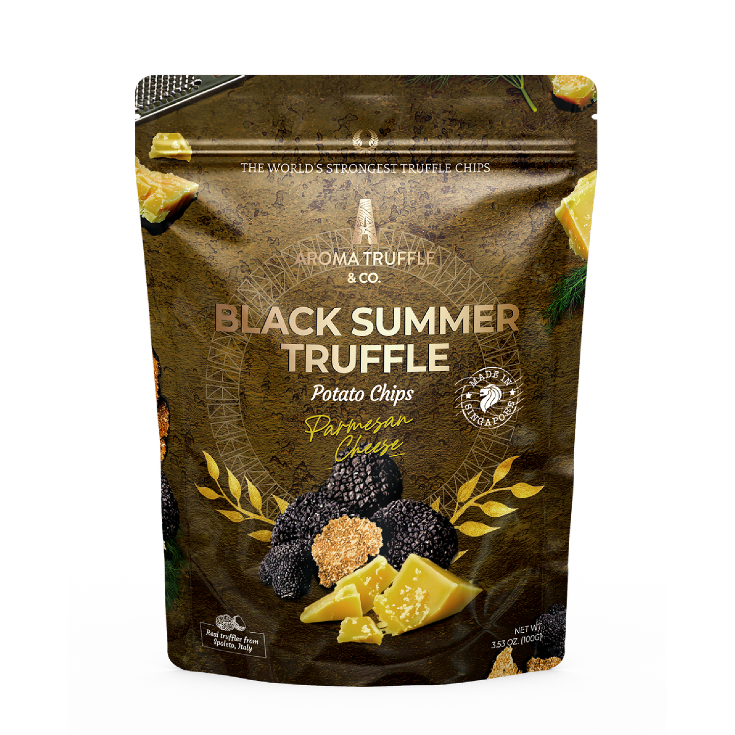 アロマ ブラックサマートリュフチップス （パルメザンチーズ）Aroma Black Summer Truffle Chips (Parmesan Cheese)